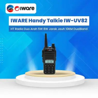 IWARE Handy Talkie IW-UV82 IWUV82 HT Radio Walkie Talkie Dua Arah 5W 8W Jarak Jauh 10KM DualBand IW 