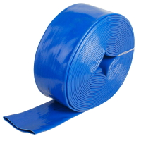 3寸80PVC農用涂塑水帶高壓灌溉管防爆塑料軟管藍水帶防凍泥漿水管