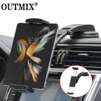 Suction Cup Tablet Car Holder Adjustable Mobile Bracket Stand for Samsung Galaxy Z Fold 4 3 2 Phones Mount for iPad GPS Holder