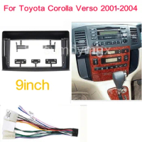 9 Inch 2din Car radio Fascia panel cable for TOYOTA Corolla Spacio 2001-2007 Android Big Screen Audio Dash Fitting Panel Kit