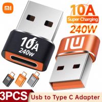 10A Xiaomi 13 12 Type C USBC Female To USB A Male Adapter Charger Cable OTG Converter For Samsung S23 ultra Oneplus IPhone 15 14