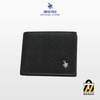 New Arrivals SWISS POLO RFID Bi-Fold Wallet - Black SW 138-3