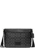 Coach Coach District Crossbody Bag In Signature Canvas in Charcoal/ Black CH078