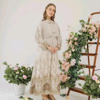 Zanzan.Cloth LEXA DRESS Gamis Wanita Dewasa Layer