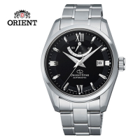 ORIENT STAR 東方之星 CLASSIC系列 經典動力儲存機械錶 鋼帶款 黑色 RE-AU0004B - 39.3mm