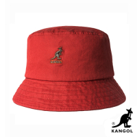 KANGOL-WASHED BUCKET 漁夫帽-磚紅色