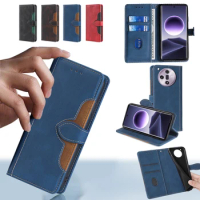 Business Magnetic Buckle Leather Flip Phone Case For OPPO Find X7 X6 X5 X3 X2 Pro X5 Ultra Lite Neo Cover Shell with Money Clip