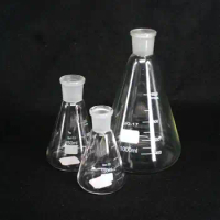 500ml 1000ml 2000ml 3000ml 5000ml 19/26 24/29 29/32 Joint Borosilicate Glass Lab Conical Flask Erlenmeyer Flasks Graduated