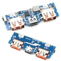 Micro/Type-C USB 5V 2.4A Dual USB Power Bank Power Board Boost Module Accessories For Phone