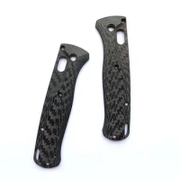 1pair Full 3K Carbon Fiber Blade Handle Patch for Benchmade Bugout 535 Knife Folding Knife Patch Material DIY Accessories