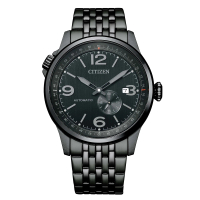 CITIZEN 星辰 美式復古小秒針機械腕錶(NJ0147-85E)