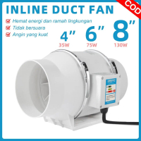 SOKANY Penghisap Asap Dapur 4/6/8 Inch 220V Exhaust Fan Plafon Blower Kipas Inline Duct Fan Blower H