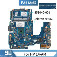 For HP TPN-I119 14-AM 14-am004la Laptop Motherboard 6050A2823301 858040-001 SR2KN Celeron N3060 Notebook Mainboard TESTED DDR3