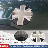 Brand New Plastic Union Jack Car Fuel Tank Cap Cover Sticker For Mini Cooper S JCW R55 R56 Car Exterior Parts Accessories