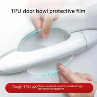 Car Door Handle Protective Sticker Wear Resistant Scratch Resistant Transparent Protective Strip TPU Door Bowl Protective Stick