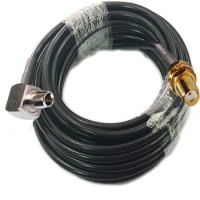 LMR195 Cable 1m 3M 5M TS9 Male Right Angle to SMA Female RF Coaxial Extension Jumper Cable 10/15/20/