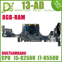 KEFU 939646-601 939646-001 Mainboard For HP ENVY 13-AD 6050A2923901 Laptop Motherboard With i5-8250U i7-8550U 8GB RAM 100% Test