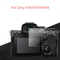 2PCS Explosion-proof Tempered Glass For Sony A74 A7M4 A7IV Mirrorless Camera LCD Screen Protector Protective Film