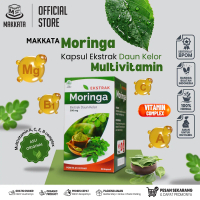 MAKKATA Kapsul Moringa Ekstrak Daun Kelor / Kapsul Kelor Sumber multivitamin Anak & Dewasa Original