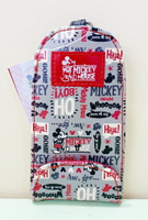 【震撼精品百貨】Micky Mouse 米奇/米妮  伸縮鎖匙包-米奇灰07343 震撼日式精品百貨