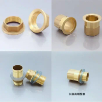 Copper kitchen Sink Cold Hot Faucet Accessories Base Fixed Foot Screw Nut Water Tap Pipe Connector for Bathroom Kitchen Hardware