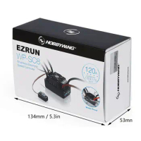 HobbyWing EZRUN WP-SC8 WaterProof 120A Support 2s 3s 4s Lipo Brushless ESC for RC 1/10 1/8 RC Car