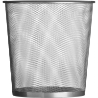 【Premier】無蓋網格垃圾桶 銀28cm(回收桶 廚餘桶)