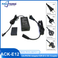 ACKE12 ACK-E12 AC Adapter DR-E12 DRE12 LP-E12 LPE12 DR E12 LP E12 ACK E12 DC Coupler for Canon EOS-M EOS M M2 M10 M50 M100