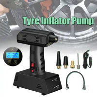 Rechargeable Air Pump Electric Bicycle Air Inflator Cordless Car Air Compressor Motorcycle Tire Pump Digital Car Tyre Inflatable