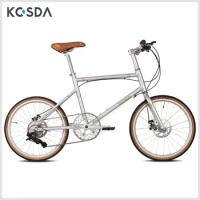 KOSDA 22 Inch Road Bike 451 Small Wheel Road Bikes Aluminum Alloy 8 Speed Frameset Mini Bicycle Disc Brake