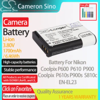 CameronSino Battery for Nikon Coolpix P600 P610 P900 P610s P900s S810c fits Nikon EN-EL23 Digital camera Batteries 1700mAh 3.80V