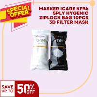 Masker ICARE KF94 5PLY Hygenic Ziplock Bag Filter Mask 10pcs 3D
