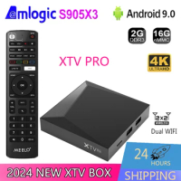 XTV PRO 4K Android TV BOX S905X3 LAN 1000M TV BOX HDR10 2.4G+5G Dual WiFi Android 9.0 BT4.0 Media player
