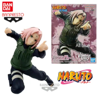 Bandai Banpresto Genuine NARUTO Anime Figure VIBRATION STARS Haruno Sakura Action Toys for Kids Christmas Gift Collectible Model