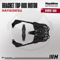 Hayaidesu Bracket Top Box Motor VARIO 160 - Bracket Dudukan Box Belakang VARIO 160 Hitam