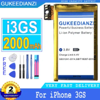 GUKEEDIANZI Battery for Apple IPhone 3GS 5 4S 6 6S 7 8 Plus 5S 5C 6Plus 6SPlus 7Plus 8Plus Bateria + Track NO