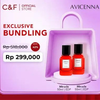 [BUNDLE BUY 1 GET 1] Avicenna Bundle Duo - 2pcs Parfum 50ml Miracle + Miracle