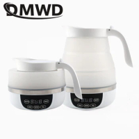 110V/220V Travel Camping Portable Foldable Silicone Electric Kettle Boiling Hot Water Thermal Insulation Heating Boiler Tea Pot