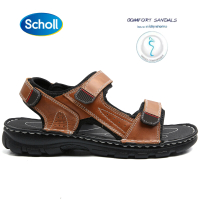 Scholl Zest รองเท้ารัดส้น Men‘s รองเท้าสุขภาพ Comfort Sandal เบา ทนทาน Mens Cow Leather Sandals รองเ