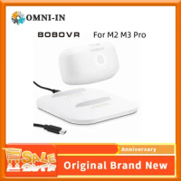 BOBOVR Twin Charger Station/Dock for B2 Battery Pack for M2 Pro M3 Pro Strap Magnetically Supply Power to 2 B2 Battery Pack