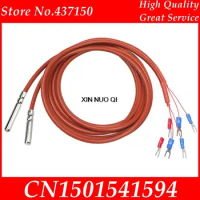 Silicone cable 3 wire Pt100 temperature sensor waterproof and oil temperature probe Pt1000 platinum thermal resistance