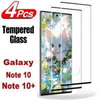 2/4Pcs 3D Tempered Glass For Samsung Galaxy Note 10 + Plus Curved Ultrasonic Fingerprint Screen Protector Glass