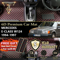 Top Carpet MERCEDES E-CLASS W124 ( 1994 - 1997 ) 6D PU Leather Car Carpet VIP Car Mat Floor Mat Alas