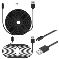 30ft/9m microusb Charge Cable for Wyze Cam v3 Cam Pan Cam Pan v2, YI Dome Home Camera, Nest Cam Cloud Camera Security Cam Blink