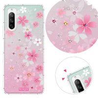 【KnowStar】SONY 系列 奧地利彩鑽防摔手機殼-櫻花町(Xperia5II/Xperia10III/Xperia1III/10II/XZ3)