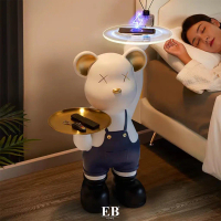 Patung Beruang Tray + Wireless Charger HP Tray Bear EB Home 787/1