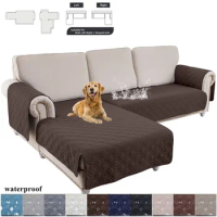 Waterproof Sofa Cover Jacquard Universal Sofas Slipcover Anti-slip Corner L Shape Couch Mat Cat Dog Kids Furniture Protectors