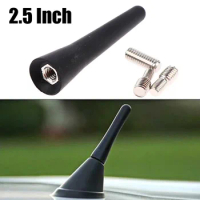 Car Strong Radio Roof Mount FM AM DAB Black 2.5 Inch Length Auto Universal With Screws Car Antenna Mini Short Vehicle Accessory