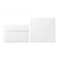 50 Packs 5x7 Envelopes, White A7 5x7 Envelopes for Invitations, Printable, Self Seal for Weddings, P