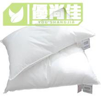 日式五星級酒店蓬鬆高彈纖維羽絲絨枕頭超軟全棉成人枕芯48*74一個入